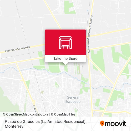 Mapa de Paseo de Girasoles (La Amistad Residencial)