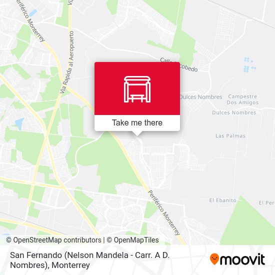 San Fernando (Nelson Mandela - Carr. A D. Nombres) map