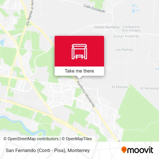 San Fernando (Conti - Pisa) map