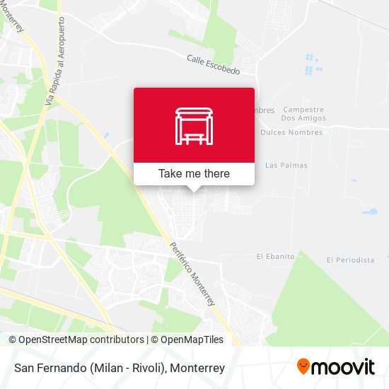 Mapa de San Fernando (Milan - Rivoli)