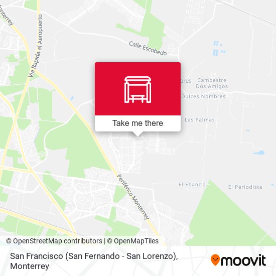 San Francisco (San Fernando - San Lorenzo) map