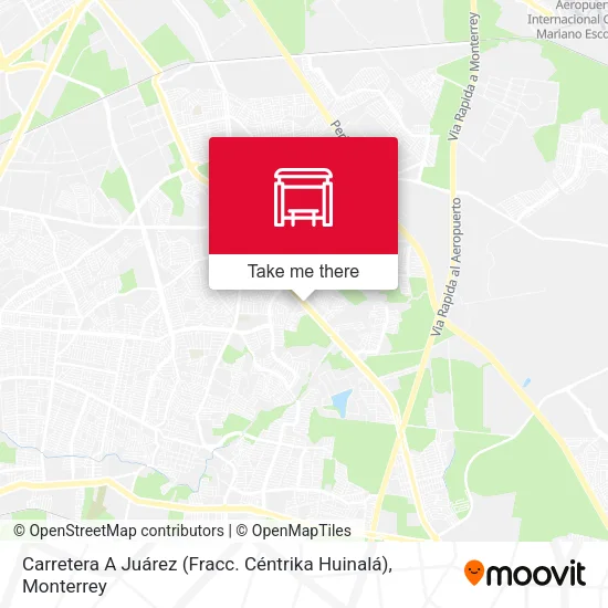 Mapa de Carretera A Juárez (Fracc. Céntrika Huinalá)