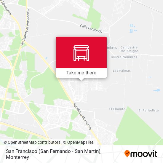 San Francisco (San Fernando - San Martín) map