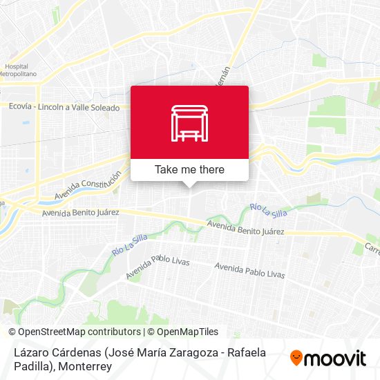 Lázaro Cárdenas (José María Zaragoza - Rafaela Padilla) map