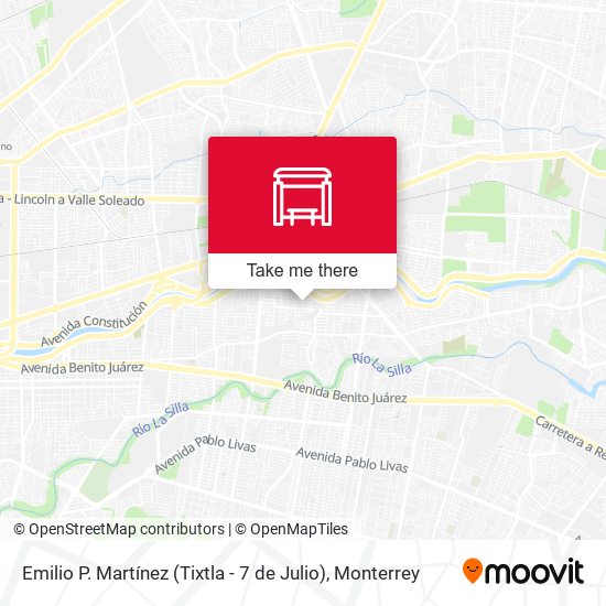 Emilio P. Martínez (Tixtla - 7 de Julio) map