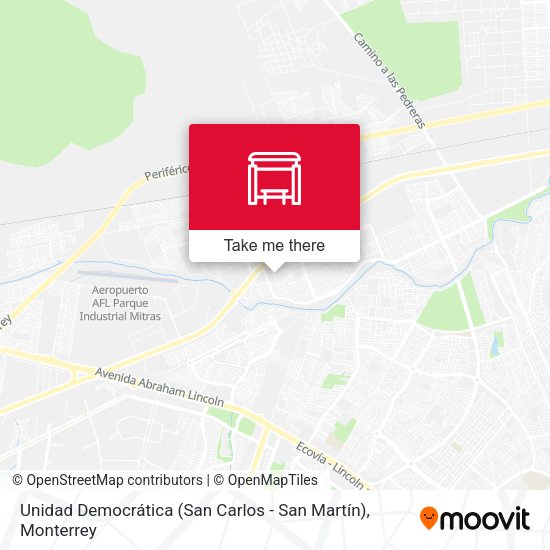Unidad Democrática (San Carlos - San Martín) map
