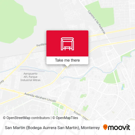Mapa de San Martin (Bodega Aurrera San Martín)
