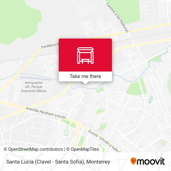 Mapa de Santa Lucía (Clavel - Santa Sofía)