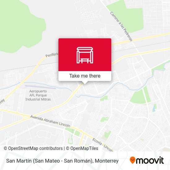 Mapa de San Martín (San Mateo - San Román)