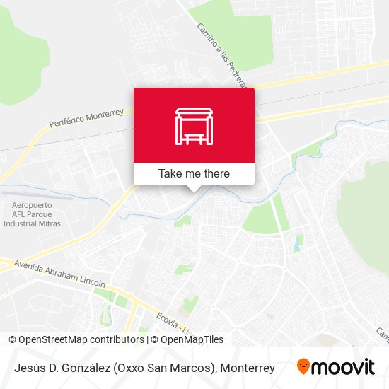 Jesús D. González (Oxxo San Marcos) map