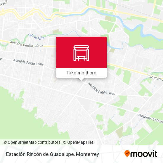 Mapa de Estación Rincón de Guadalupe