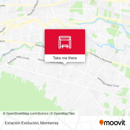 Estación Evolución map