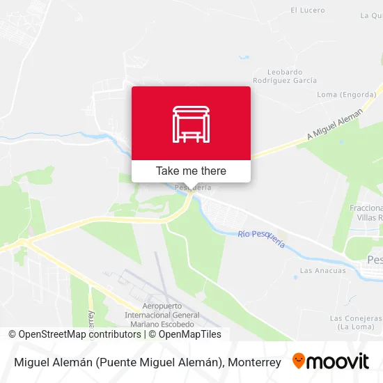 Mapa de Miguel Alemán (Puente Miguel Alemán)
