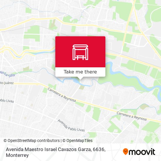 Mapa de Avenida Maestro Israel Cavazos Garza, 6636
