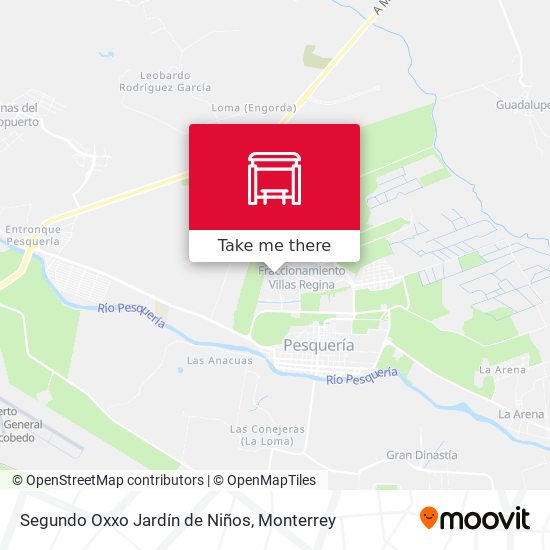 Segundo Oxxo Jardín de Niños map