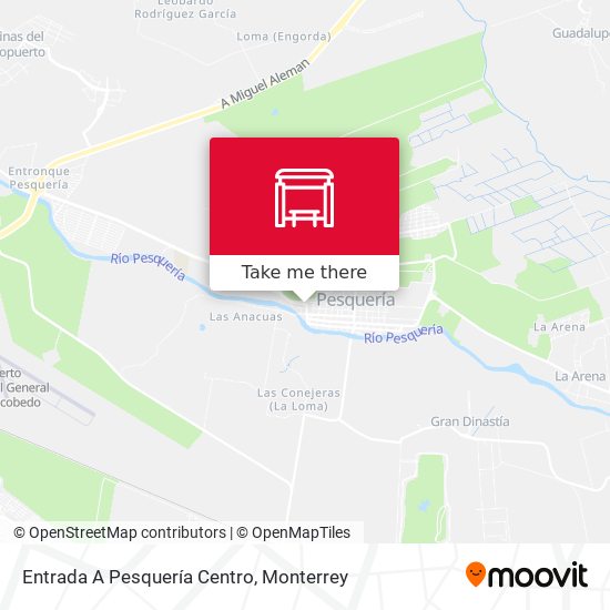 Entrada A Pesquería Centro map