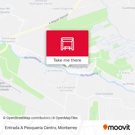 Entrada A Pesquería Centro map