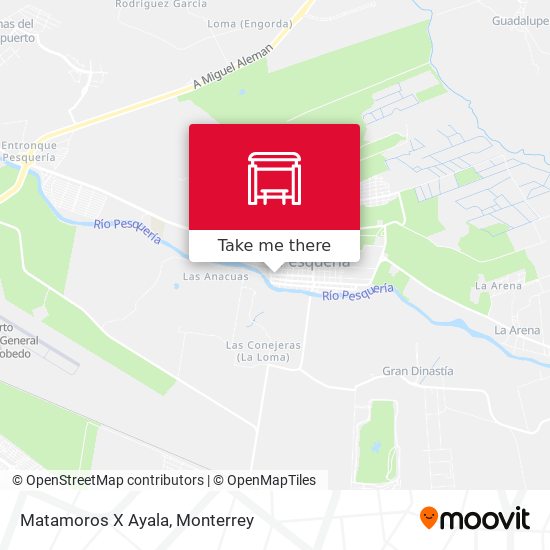 Matamoros X Ayala map