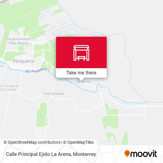 Mapa de Calle Principal Ejido La Arena