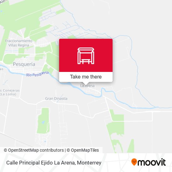 Mapa de Calle Principal Ejido La Arena