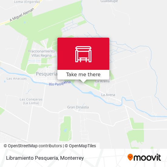 Mapa de Libramiento Pesquería