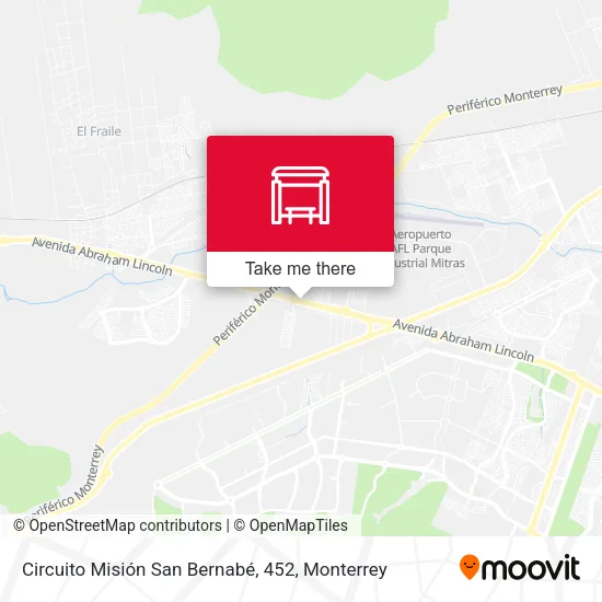 Circuito Misión San Bernabé, 452 map