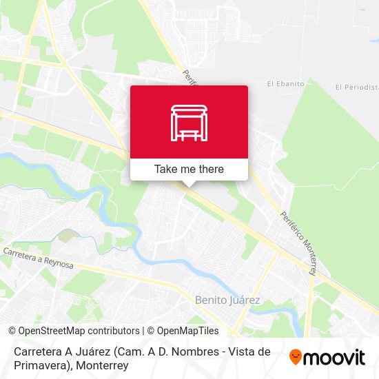 Carretera A Juárez (Cam. A D. Nombres - Vista de Primavera) map
