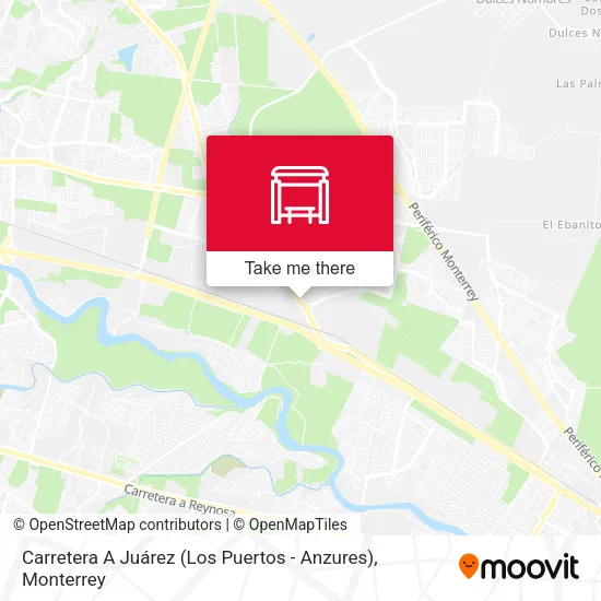 Mapa de Carretera A Juárez (Los Puertos - Anzures)