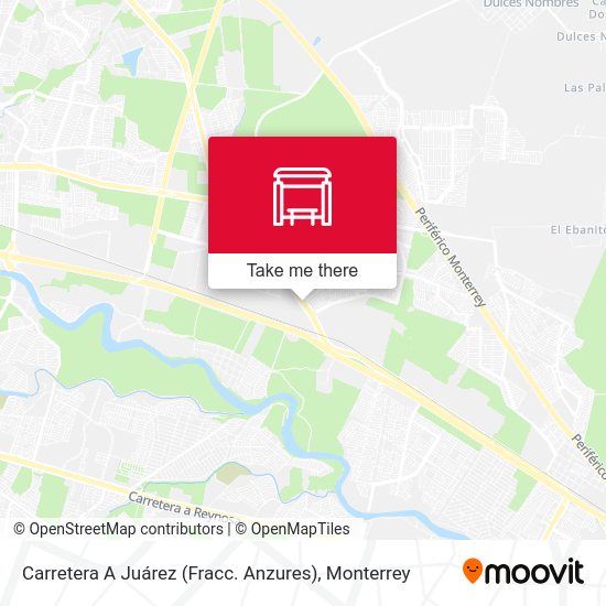 Mapa de Carretera A Juárez (Fracc. Anzures)