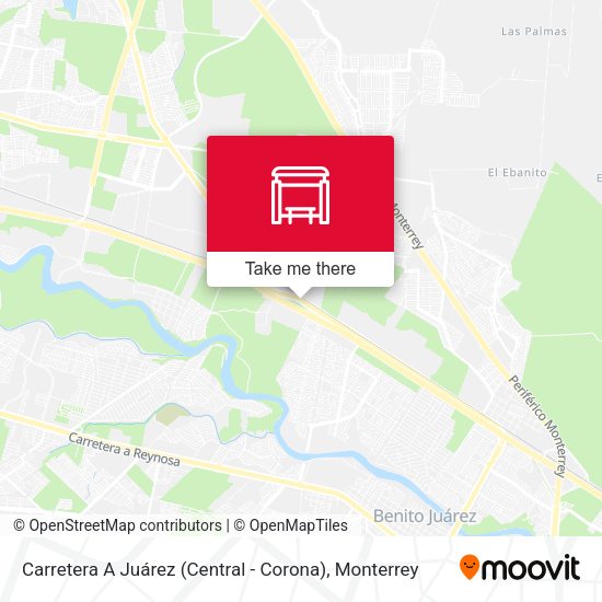 Mapa de Carretera A Juárez (Central - Corona)