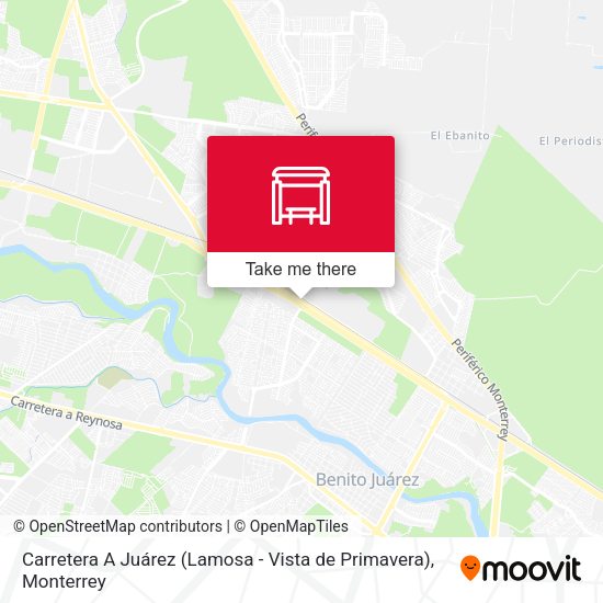 Mapa de Carretera A Juárez (Lamosa - Vista de Primavera)