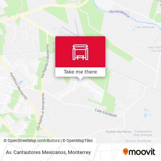 Av. Cantautores Mexicanos map