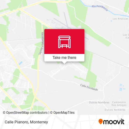 Calle Pianoro map