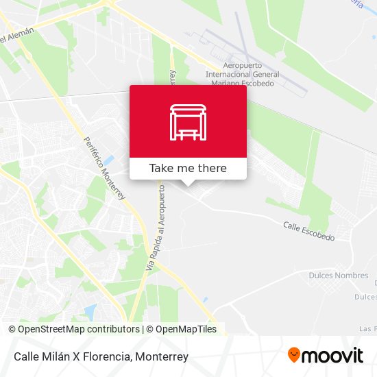 Mapa de Calle Milán X Florencia