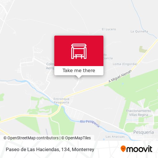Paseo de Las Haciendas, 134 map