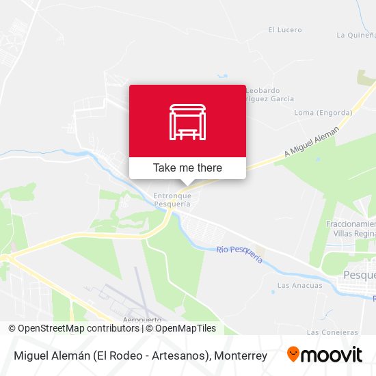 Miguel Alemán (El Rodeo - Artesanos) map