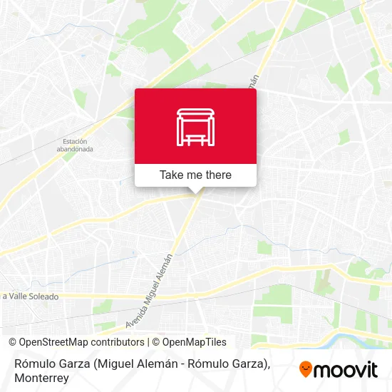 Mapa de Rómulo Garza (Miguel Alemán - Rómulo Garza)
