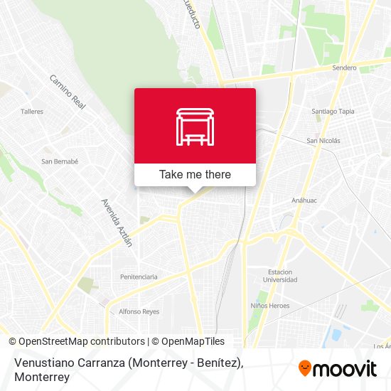 Venustiano Carranza (Monterrey - Benítez) map