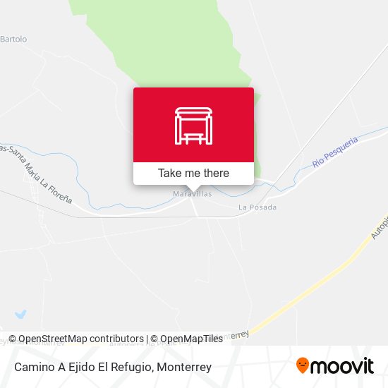 Mapa de Camino A Ejido El Refugio