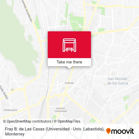 Fray B. de Las Casas (Universidad - Univ. Labastida) map