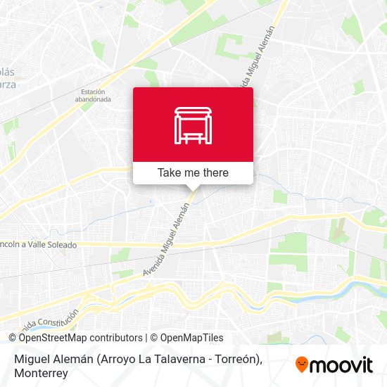 Miguel Alemán (Arroyo La Talaverna - Torreón) map