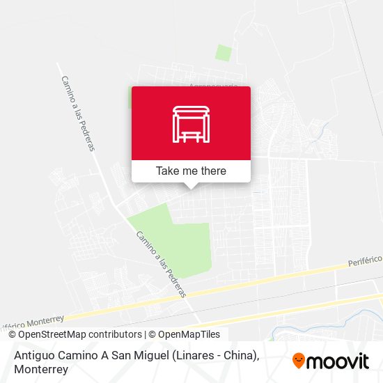 Mapa de Antiguo Camino A San Miguel (Linares - China)