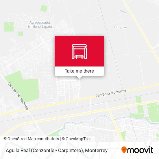 Águila Real (Cenzontle - Carpintero) map