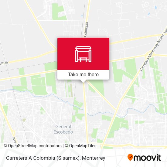 Carretera A Colombia (Sisamex) map