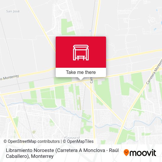 Libramiento Noroeste (Carretera A Monclova - Raúl Caballero) map