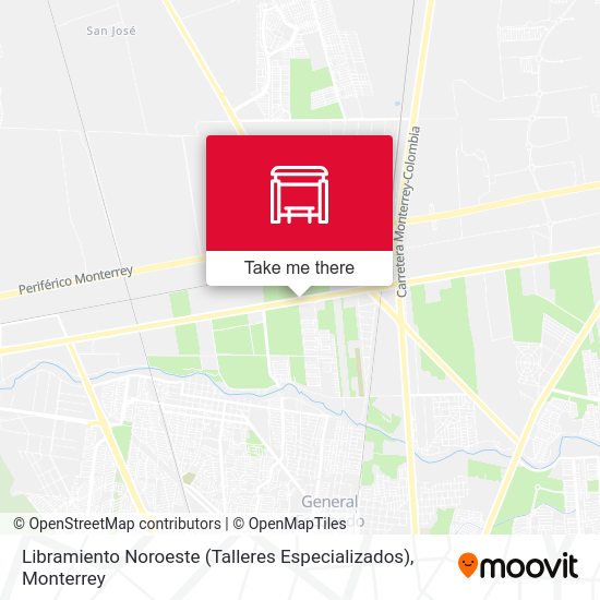 Mapa de Libramiento Noroeste (Talleres Especializados)