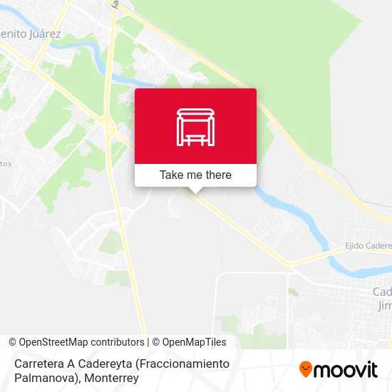Carretera A Cadereyta (Fraccionamiento Palmanova) map