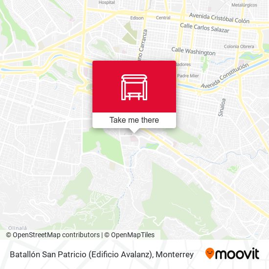 Mapa de Batallón San Patricio (Edificio Avalanz)