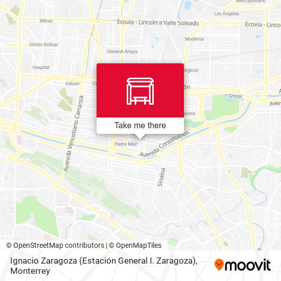 Ignacio Zaragoza (Estación General I. Zaragoza) map