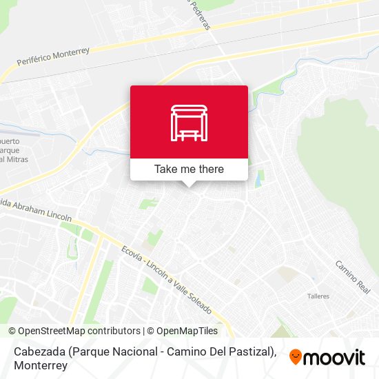 Mapa de Cabezada (Parque Nacional - Camino Del Pastizal)